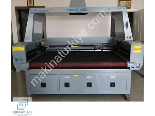 100x180 cm Tepeden Kameralı Konveyörlü Lazer Kesim Makinası