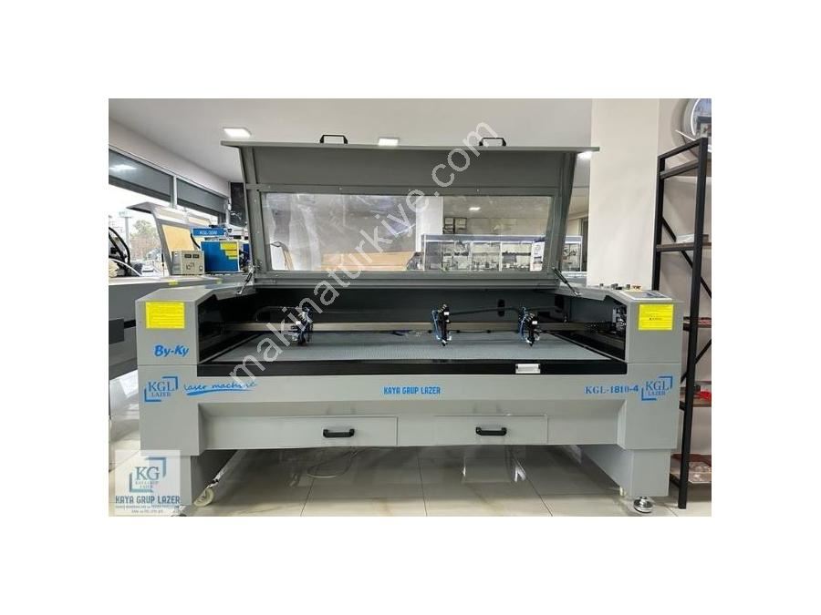 100x180 cm Dört Kafa Co2 Lazer Kesim Makinası