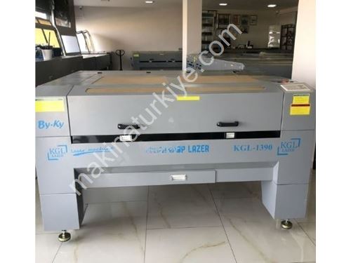 90x130 cm Çift Kafa Co2 Lazer Kesim Makinası