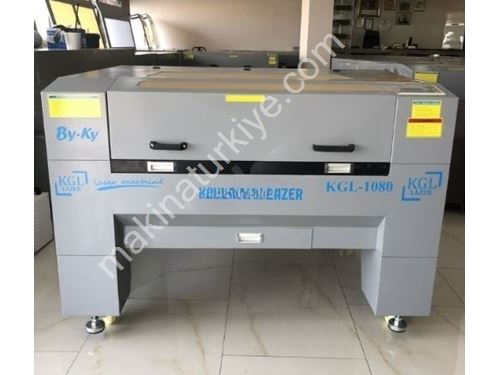 80x100 cm Tek Kafa Co2 Lazer Kesim Makinası
