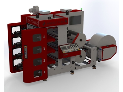 150mt/Dk Baskı Hızı Kule Tip Flexo Baskı Makinası - 4