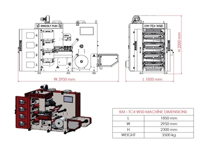 150mt/Dk Baskı Hızı Kule Tip Flexo Baskı Makinası - 6