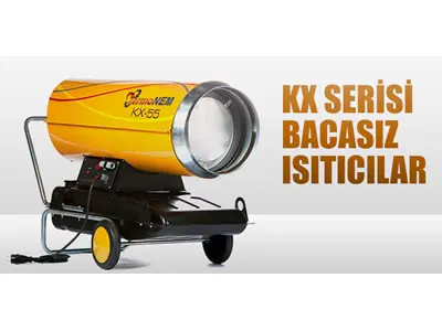 55.000​​​​​​​ kCal/h Bacasız Mazotlu Isıtıcı