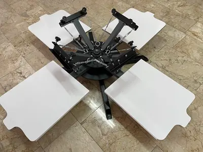 4 Renk 4 İstasyon T-Shirt - Tekstil Ahtapot Serigrafi Baskı Makinesi