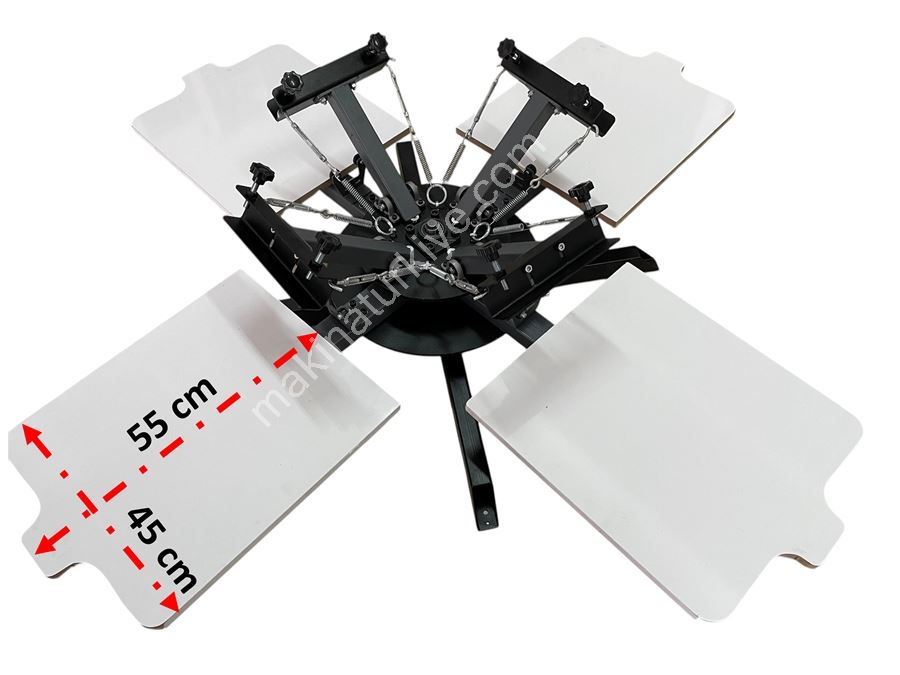 4 Renk 4 İstasyon T-Shirt - Tekstil Ahtapot Serigrafi Baskı Makinesi