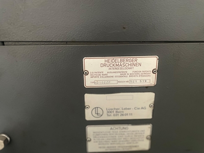 Heidelberg Speedmaster Hd 102 Zp 2 Renk Ofset Baskı Makinesi - 7
