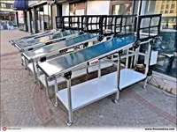 Plastik Enjeksiyon Makien Konveyörü - Kabin Korumalı Konveyör