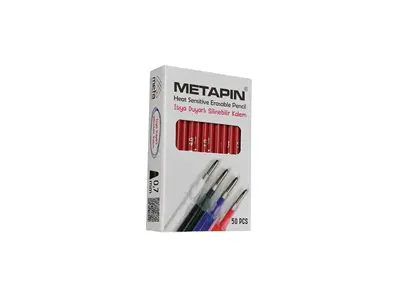 Metapin İçi Kırmızı (0.7 Mm) - 50 Adet Isı İle Silinebilen Uçan Refill Kalem