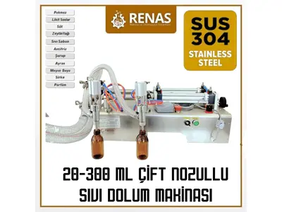 300 Ml Çift Nozullu Ayran Dolum Makinası