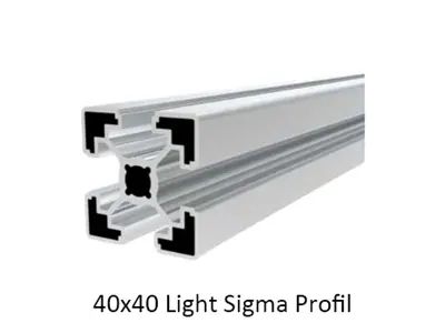 40X40 Light Sigma Alüminyum Profil