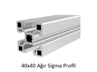 40X40 Ağır Sigma Alüminyum Profil