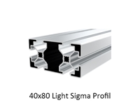 40X80 Light Sigma Alüminyum Profil