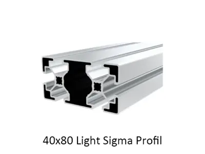 40X80 Light Sigma Alüminyum Profil
