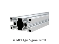 40X80 Ağır Sigma Alüminyum Profil