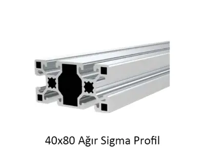 40X80 Ağır Sigma Alüminyum Profil