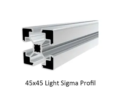 45X45 Light Sigma Alüminyum Profil