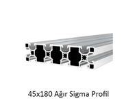 45×180 Ağır Sigma Alüminyum Profil