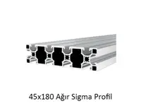 45×180 Ağır Sigma Alüminyum Profil