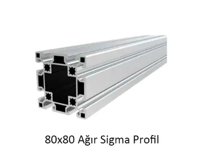 80X80 Ağır Sigma Alüminyum Profil