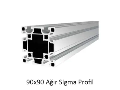 90×90 Ağır Sigma Alüminyum Profil