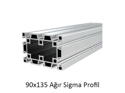 90×135 Ağır Sigma Alüminyum Profil