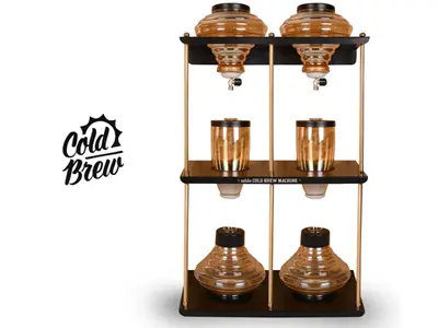 2x4 Litre İron Wall Type Cold Brew Makinesi