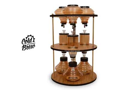 3x4 Litre Trio Circle Cold Brew Makinesi