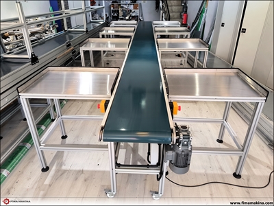Table Integrated Conveyor Belt System - 0