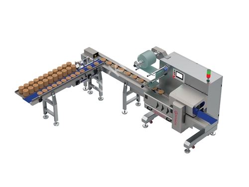 90 Degree Feeding System Full Automatic Flowpack Packaging Machines