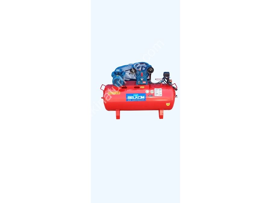 200 LİTRE, SIFIR  220 VOLT, 3 HP, PİSTON ÇAPI 70 mm ÇİFT KAFALI KOMPRESÖR  