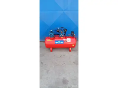 200 LİTRE, SIFIR  220 VOLT, 3 HP, PİSTON ÇAPI 70 mm ÇİFT KAFALI KOMPRESÖR  