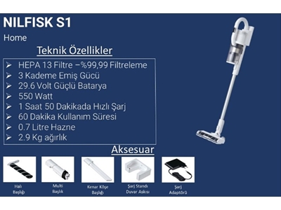 550 Watt Kablosuz Dik Akülü Süpürge - 2