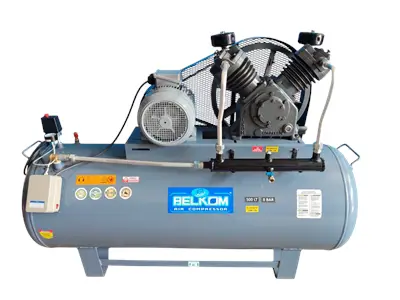 500 Litre, Sıfır Yüzde Yüz Yerli, 8 Bar, Panolu Yerli Motorlu Kompresör 500 Litre, Sıfır Yüzde