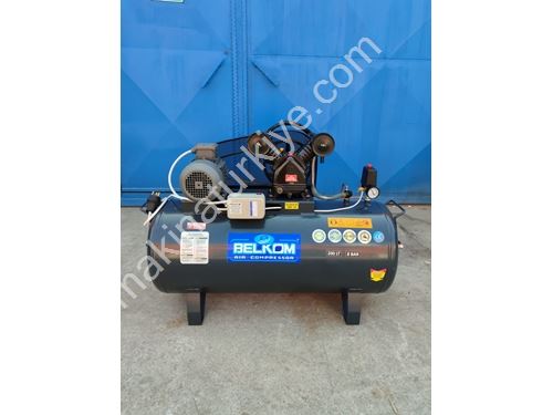 200 Litre, 3 Hp Trifaze Gamak Motorlu, Panolu Sıfır Kompresör
