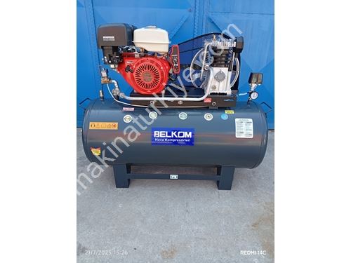 300 Litre, 13 Hp Benzinli Marşlı, 4900 İtalyan Abac Kafalı 12 Bar Sıfır Yol Yardım Kompresörü