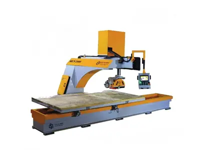 Dönerbaşlıklı Mermer Ve Granit Kesim Makinası Hidrolik Damperli 4 Tarafa 45 Full Otomatik
