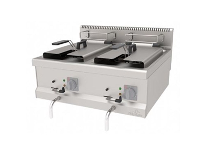 9x2 Litre Elektrikli Çift Hazneli Fritöz - 0