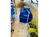 500 Litre Yatay Plastik Su Deposu Mavi