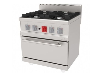 80X70 Cm 4 Gözlü Kuzine, Doğalgazlı - 0