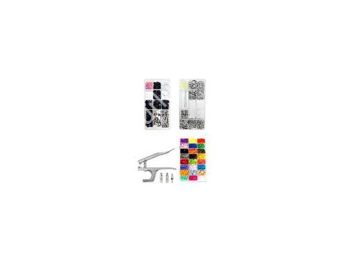 Ensemble de 503 pièces de boutons-pressions en plastique et métal avec pince pour boutons-pressions 9,5 mm-10,5 mm-12,5 mm
