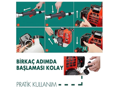 58Cc Yan Tipi Benzinli Çim Biçme Makinası - 1