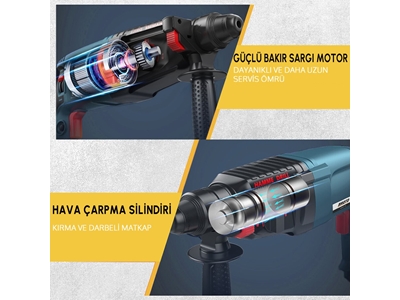 Elektrikli Profesyonel Pnömatik Kırıcı Delici Matkap - 2