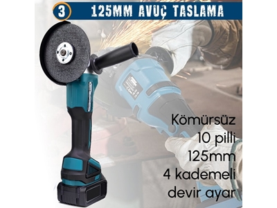 Akülü Kömürsüz 3In1 Set El Aletleri Seti - 4