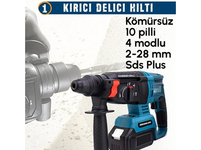 Akülü Kömürsüz 3In1 Set El Aletleri Seti - 2