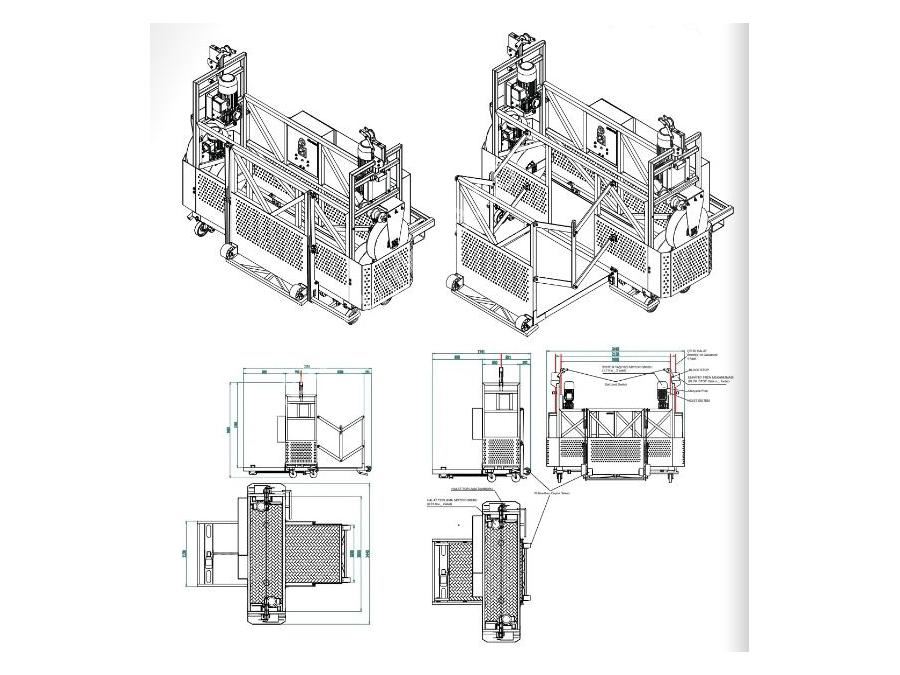 240 Kg Monoray Raylı Dış Cephe Temizleme Sistemi