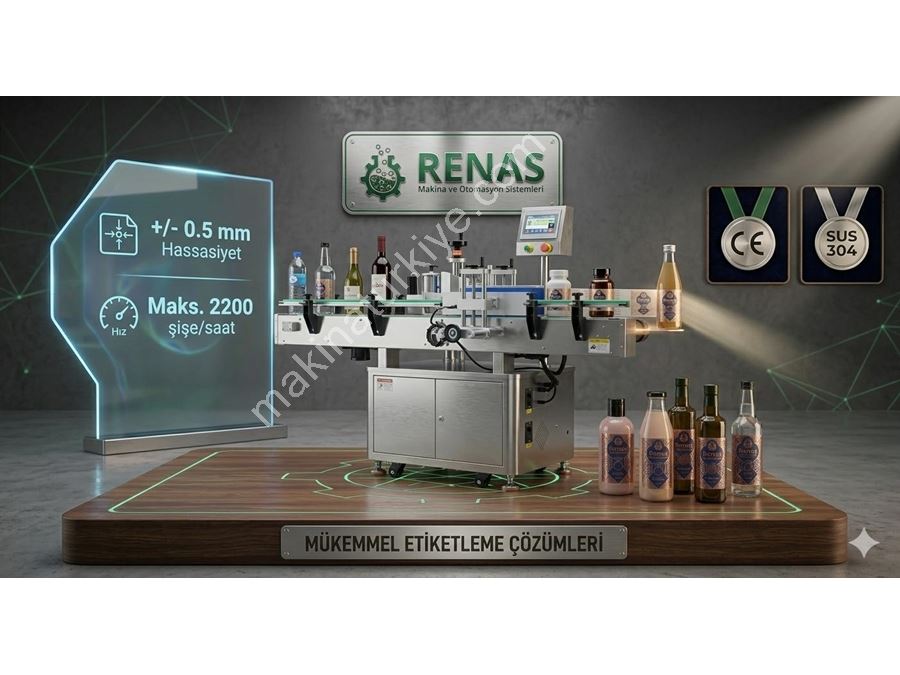 Tam Otomatik Şişe Etiketleme Makinesi