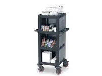 Plastik Temizlik Malzeme Arabası (53x72x136 cm)