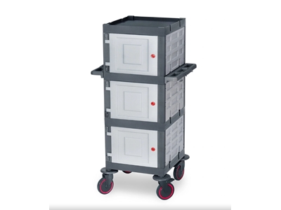 Chariot de Nettoyage en Plastique (53x72x136 cm) - 1