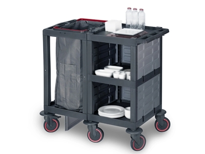 Plastic Cleaning Material Cart (53x112x100 cm) - 1