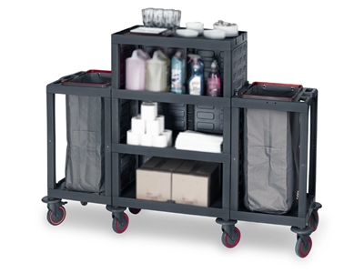 Chariot de Nettoyage en Plastique (53x184x136 cm) - 1